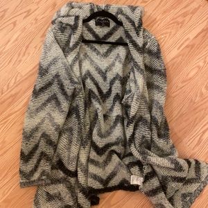Grey and black cardigan
